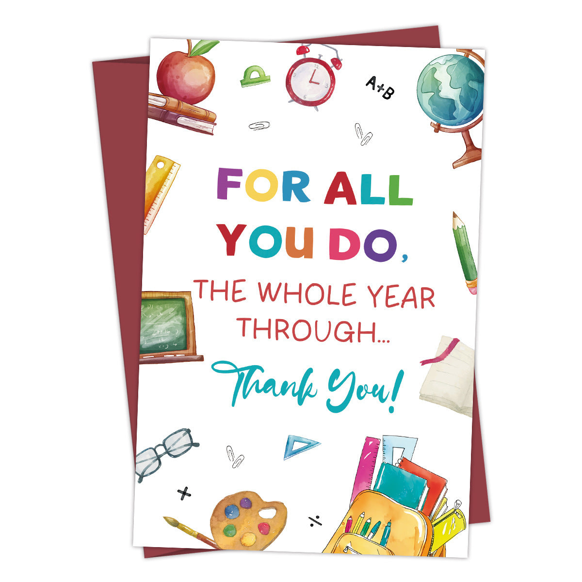 Birthday And Holiday Greeting Card With Envelope Text Card Gift