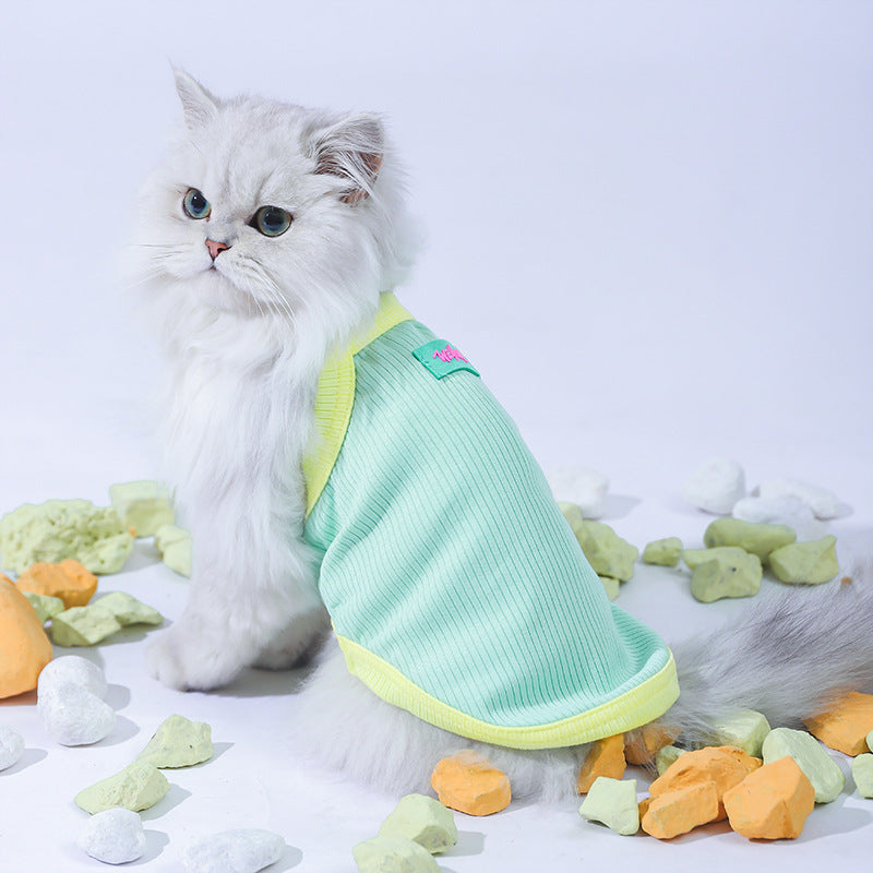 Kitty Clothes Summer Thin Pet Vest