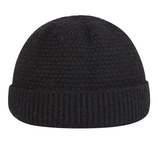 Outdoor Autumn And Winter Warm Hemming Knitted Woolen Cap