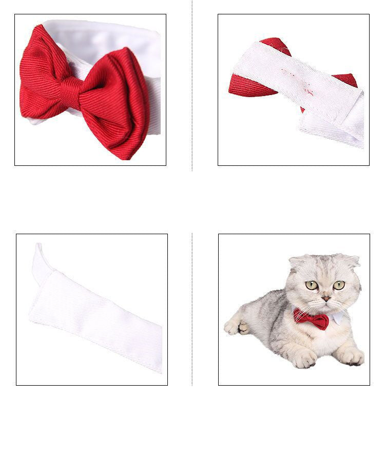 Fashion Pet Supplies Red Bow Cotton Tie