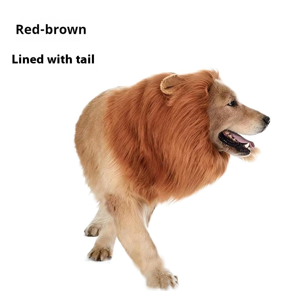 King Of The Jungle Pet Funny Lion Head Cover