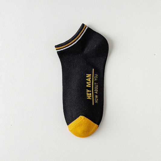 Men's Socks Shallow Mouth Cotton Spring Autumn