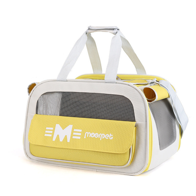 Cat Bag Portable Portable Crossbody Shoulder Pet Travel Breathable Large Capacity Cat Diaper Bag
