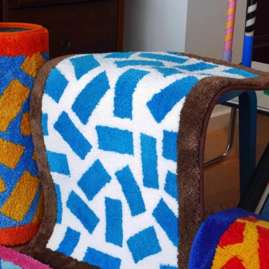 Household Dopamine Color Matching Square Carpet