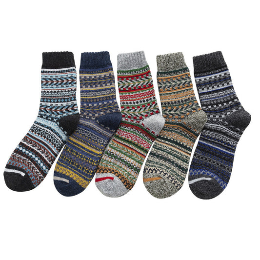 Women's Wool Mid-tube Socks Thickened