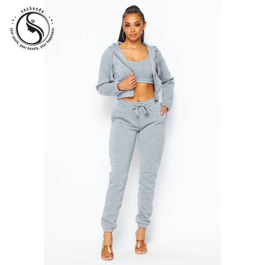 2BFREE Fleece 3-Piece Zip-Up Sweatsuit Comfort | Style | Warmth