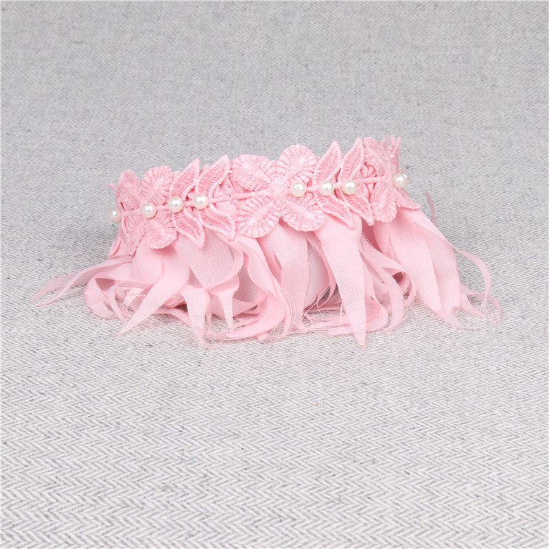 Hula Style Pet Collar Dog Saliva Towel Bib