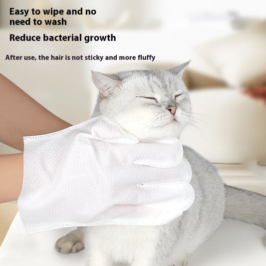 Pet Wipes Gloves Dog Cleaning Spa Wash-free Deodorant Dry Cleaning