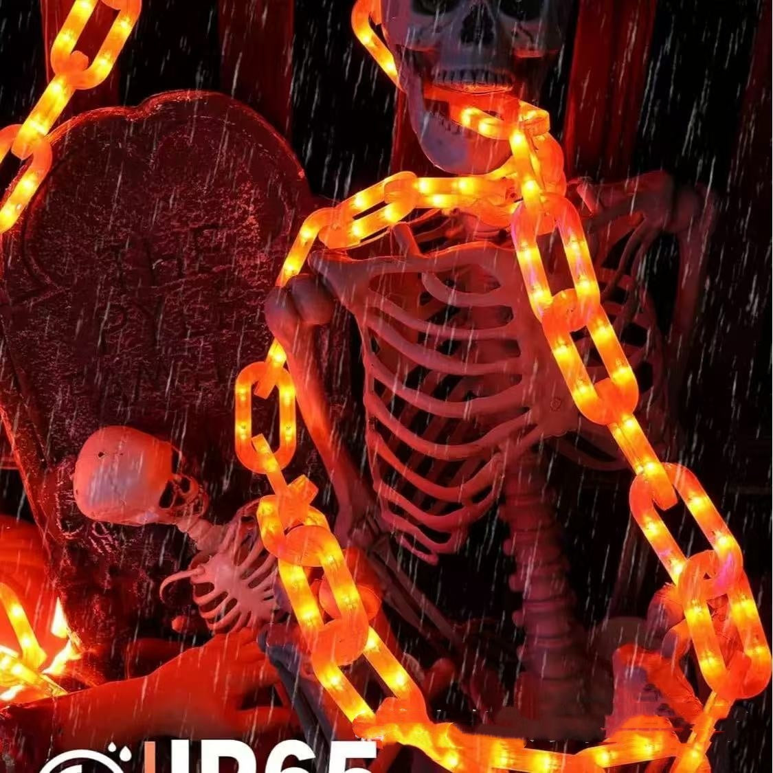 LED Waterproof Battery Box Halloween Decoration Atmosphere Lighting Chain