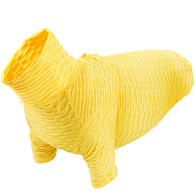Pet Clothes Autumn Winter High Necked Bottoming Shirt Super Elastic Slim Fit