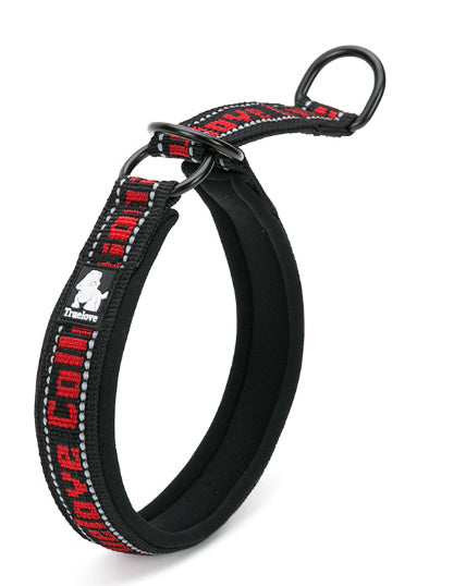 Truelove Pet Dog Collar Traction Diving Fabric Adjustable Reflective Soft Foreign Trade Cross-border Amazon