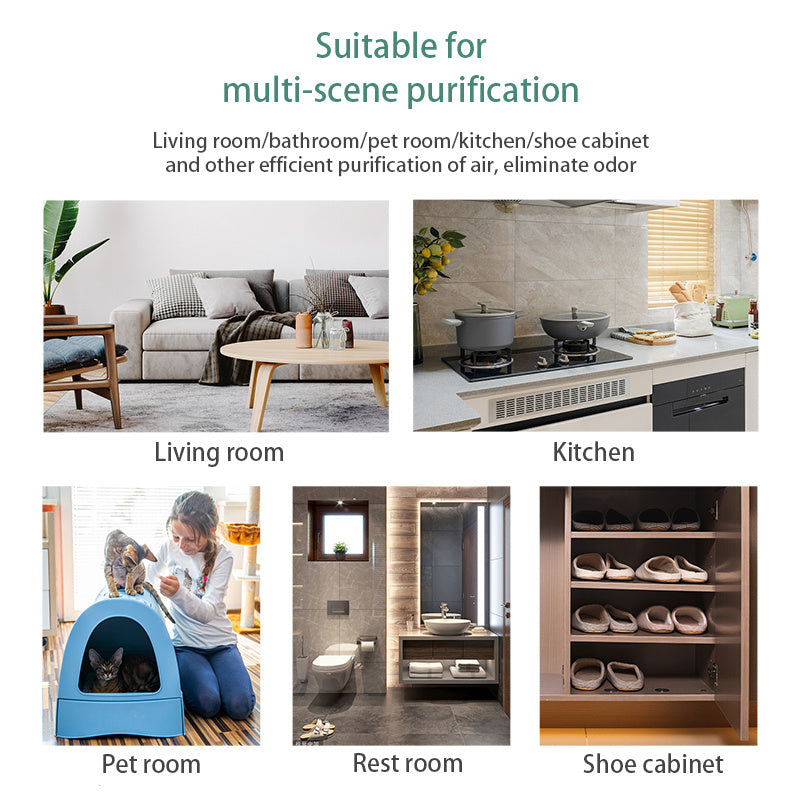 Portable Solar Electric Air Purifier For Sterilization Disinfection Deodorization And Formaldehyde Removal