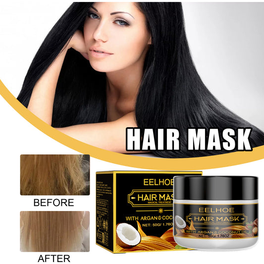 EELHOE Hair Mask Conditioner Moisturizes, Improves, Dyes, Irons, Smooths And Fluffs Hair Mask