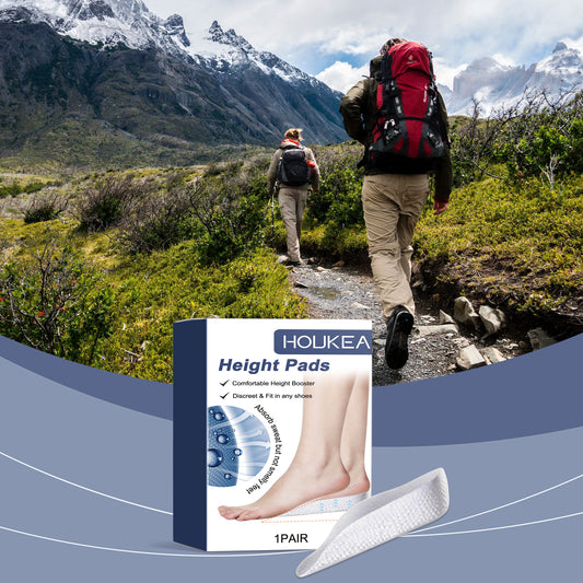 Houkea Insole Outdoor Non-Slip Wear Resistant Support Comfortable Invisible Body Care Durable Lightweight Breathable Insole