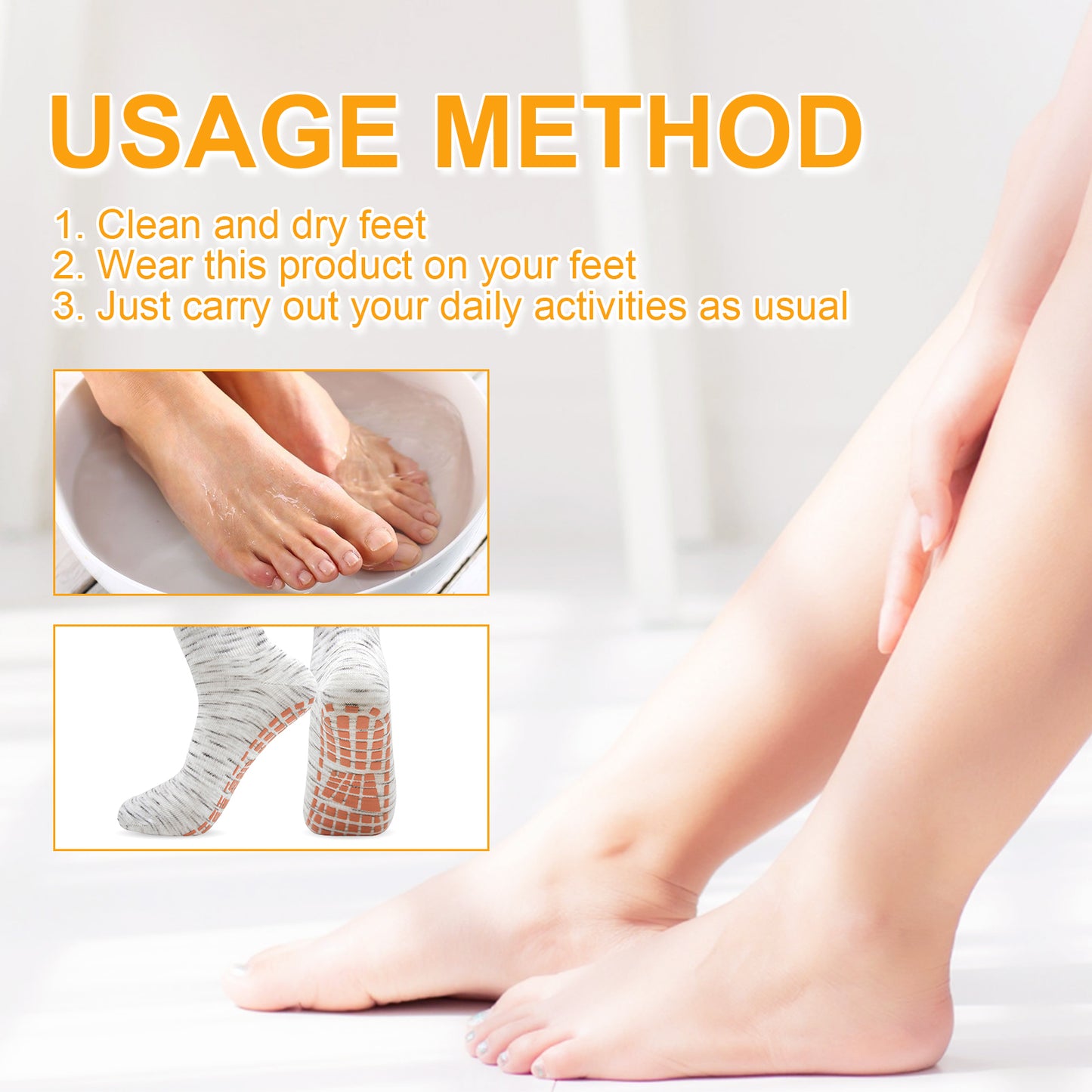 Warm Socks, Ease Leg Soreness And Discomfort Breathable Comfortable Non-Slip Foot Care Massage Socks
