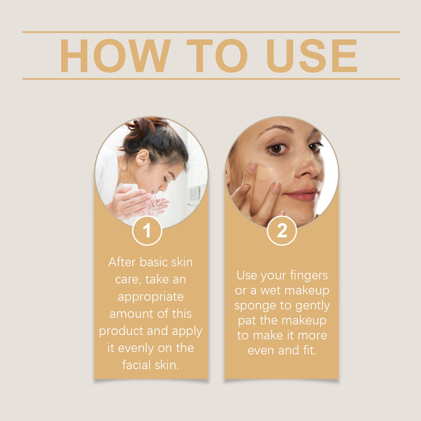 Warm Change Concealer Foundation Naturally Moisturizes Face With A Light And Long-Lasting Moisturizing Foundation