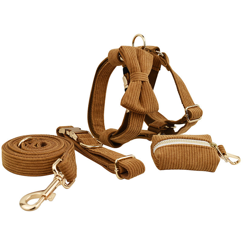 Caramel Corduroy Corduroy Pet Collar