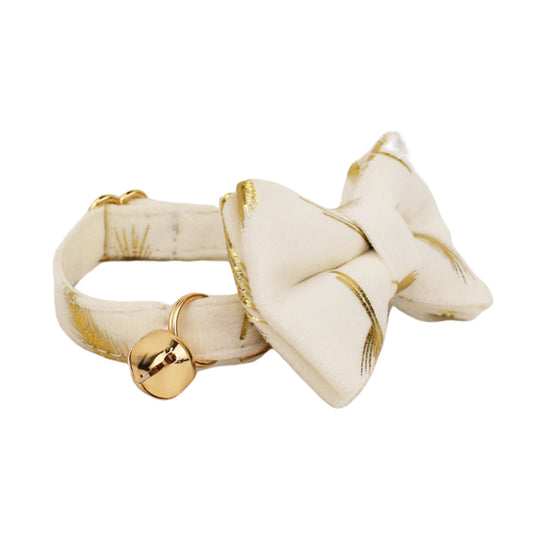 Pet Collar Cute Bell Bow Scarf