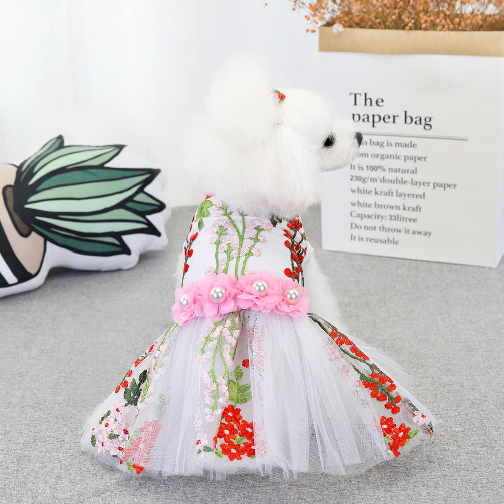 Pet Skirt Wedding Dress Dog Clothes