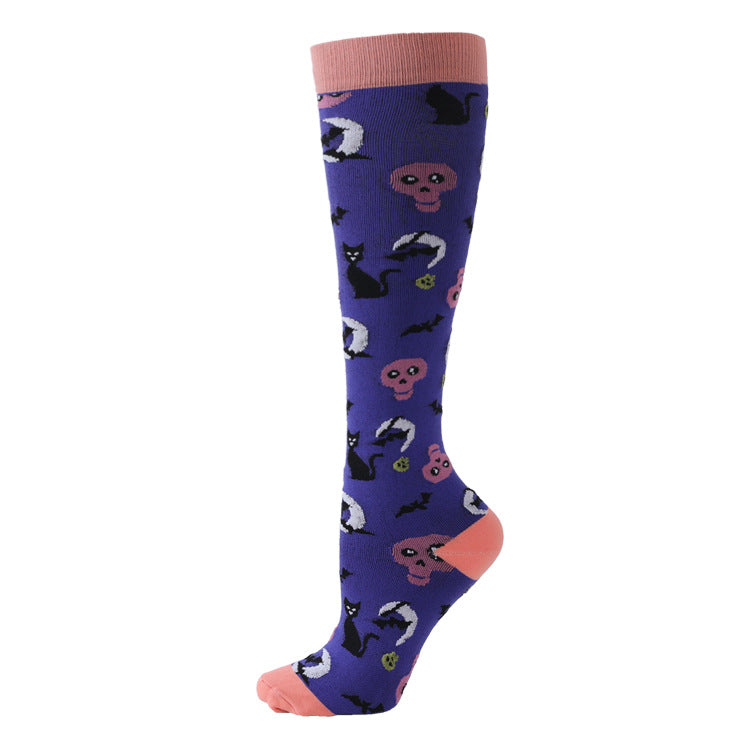 Halloween Funny Outdoor Sports Compression Stretch Socks