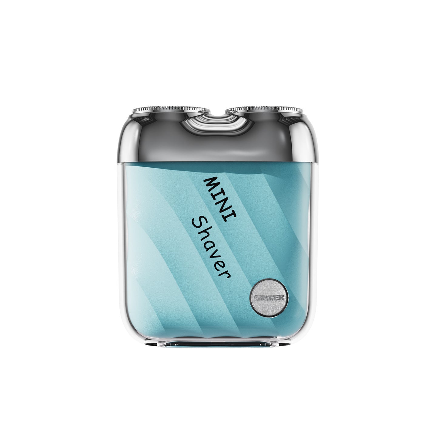 Portable Rechargeable Magnetic Electric Shaver With Double Cutter Head