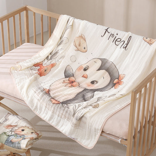 One-piece Cartoon Cotton Baby Blanket