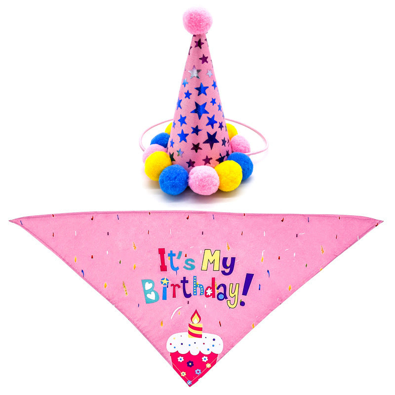 Pet Dog And Cat First Birthday Party Triangle