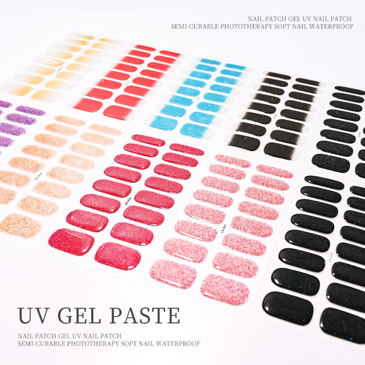 Gel Second Generation Phototherapy Semi-curing Nail Sticker
