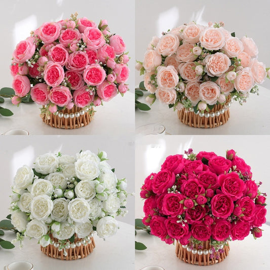 Peony Rose Home Decoration Wedding Hand Holding