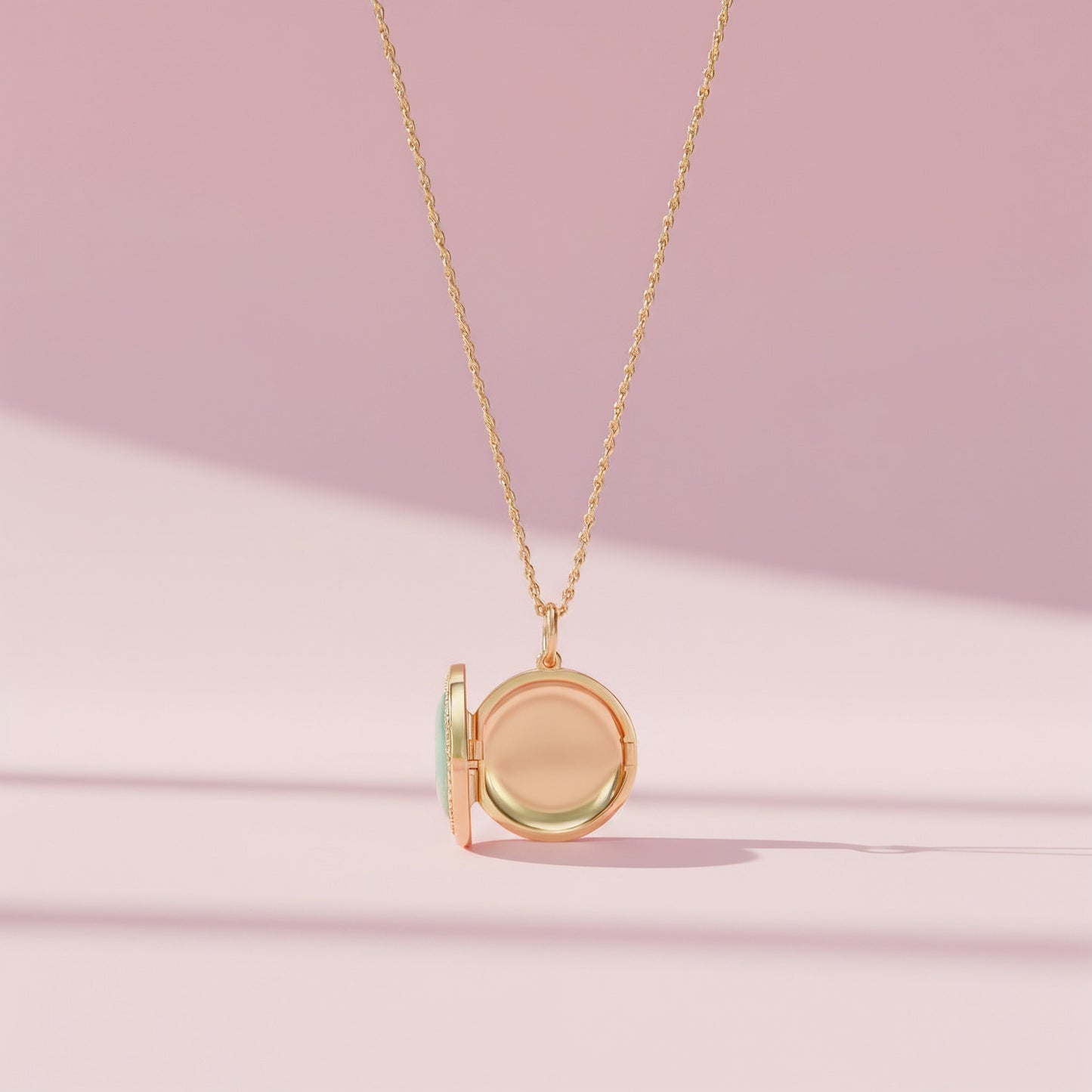 18K Gold Plated Legacy Jade Locket SN004G