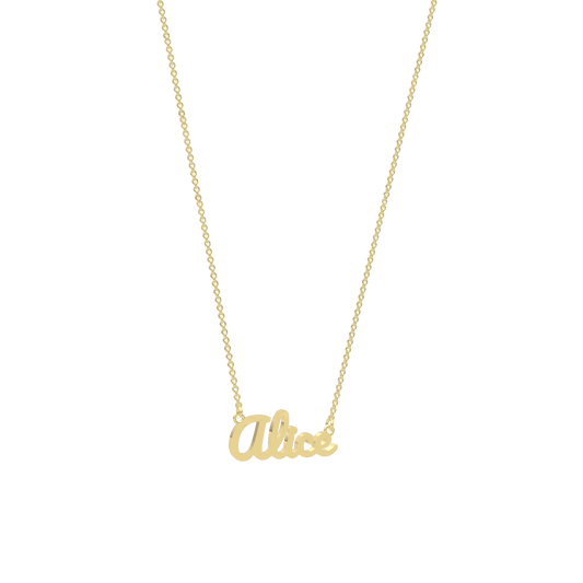 18K Gold Plated Script Name Necklace SN036G