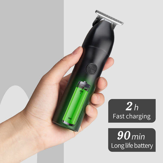LCD Display Oil Head Carving Trimming Electric Clipper