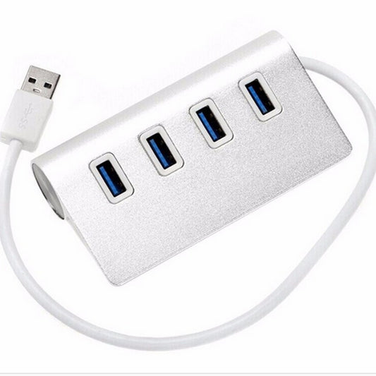 Household Portable Aluminum Alloy Four-port Hub