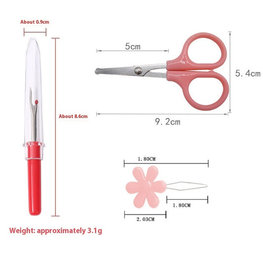 Embroidery Diy Material Package Silver Moon Butterfly Dragonfly Fallen Leaf Pattern