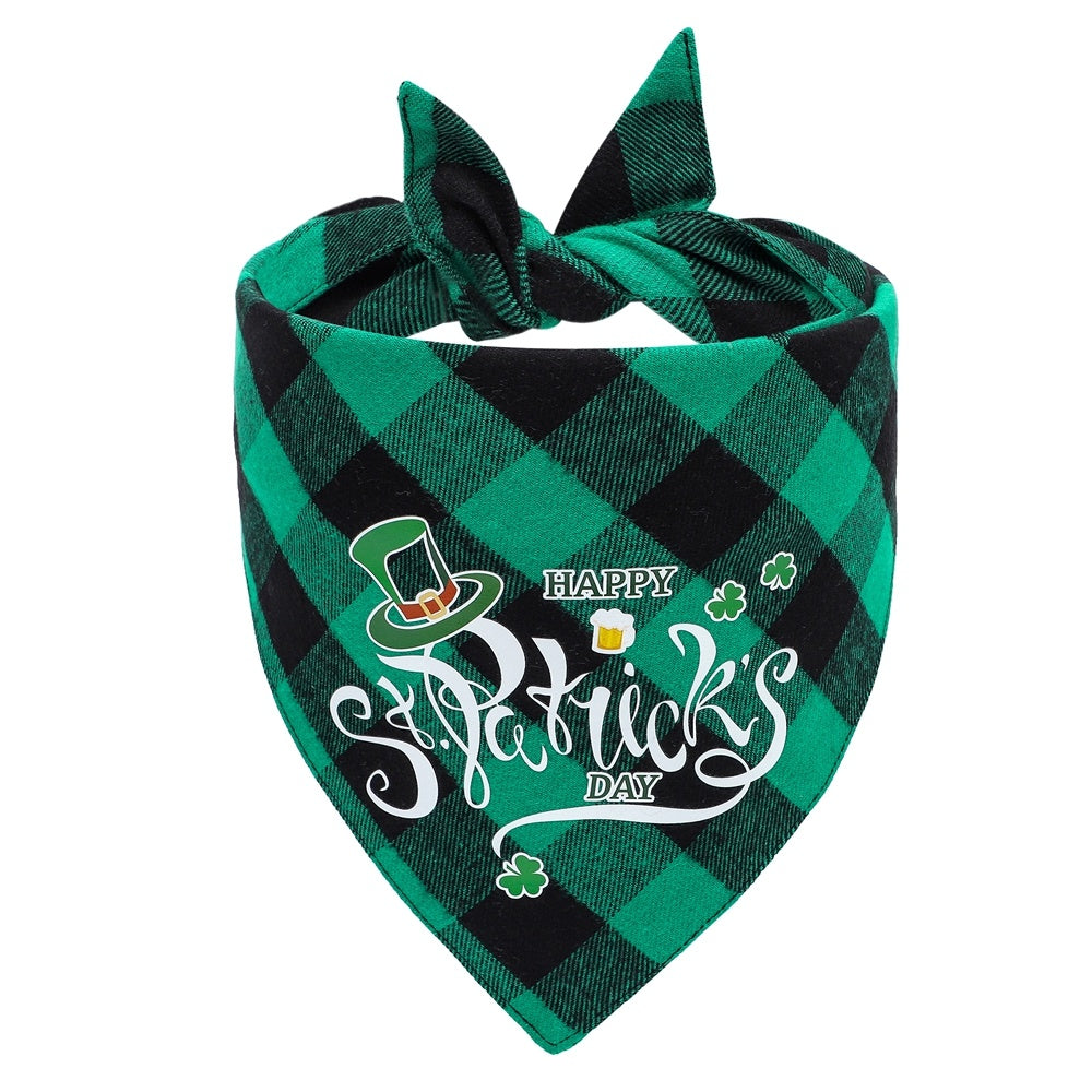Triangle Scarf Dog Scarf Irish Festival Pet Slobber Towel