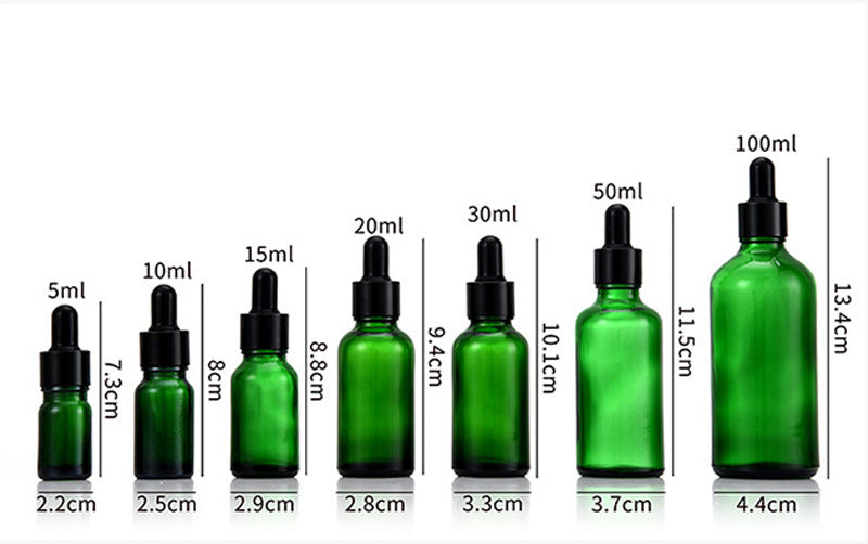Glass Fine Oil Bottle Avoid Light Glue Head Dropper Bottle Stock Bottling Cosmetics