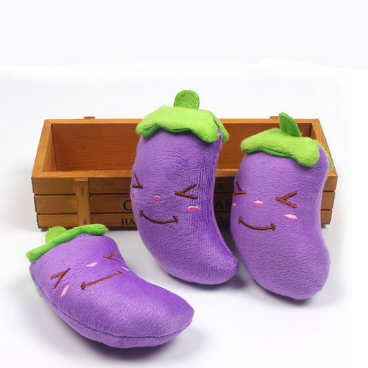 Pet Supplies Plush Toy Simulation Eggplant