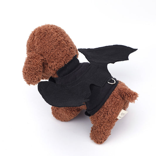 Pet Dog Halloween Wings Cool Black Bat
