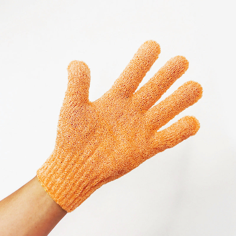 Household Bath Candy-colored Five-finger Gloves