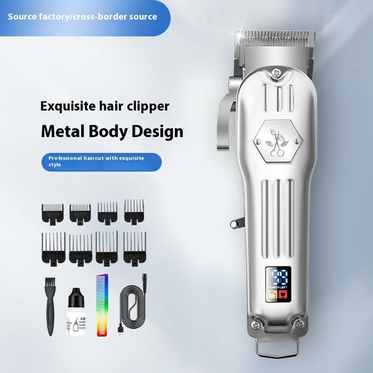 Men's Electric Hair Clipper Hair Salon Oil Head Trim Haircut Clippers