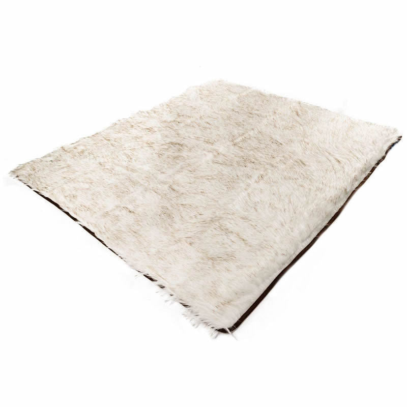 Dog Bed Machine Washable And Waterproof Couch Bed, White With Brown Accents