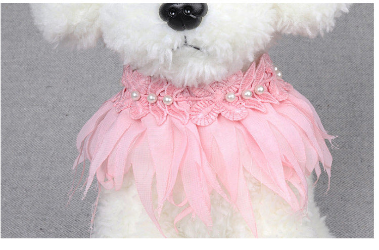 Hula Style Pet Collar Dog Saliva Towel Bib