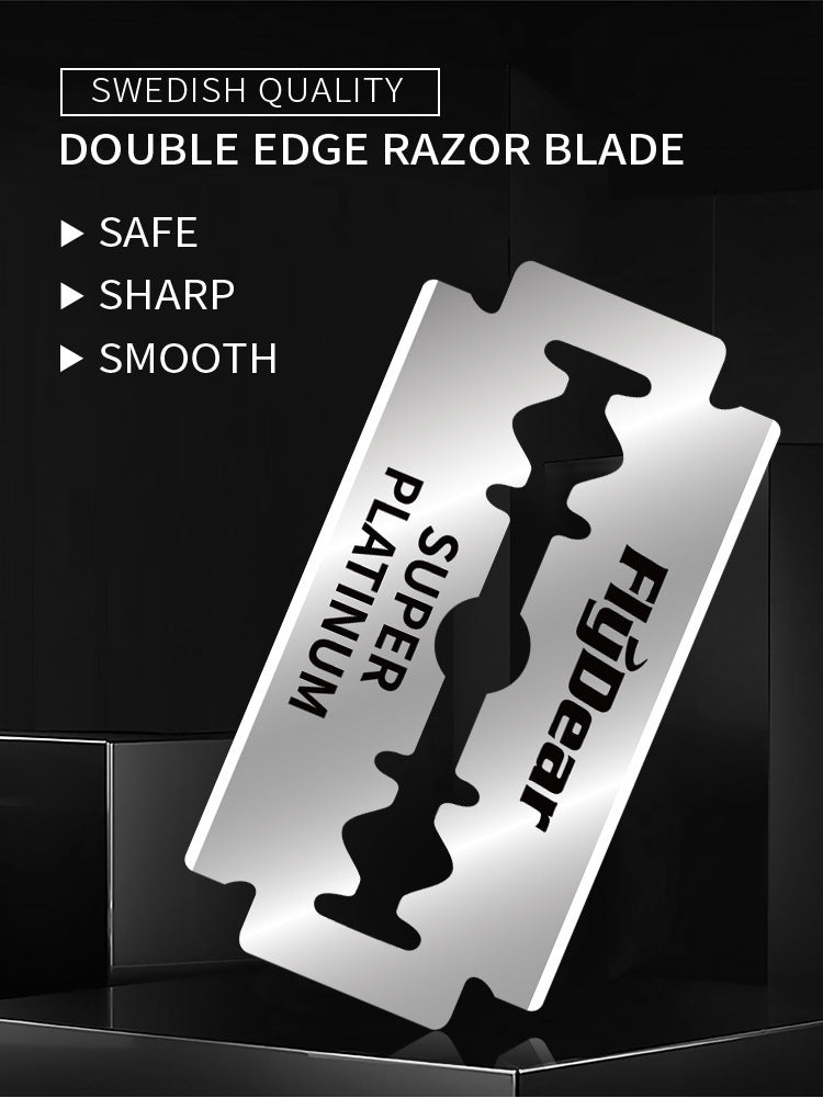 Stainless Steel Double Blade Old-fashioned Manual Shaver Pieces