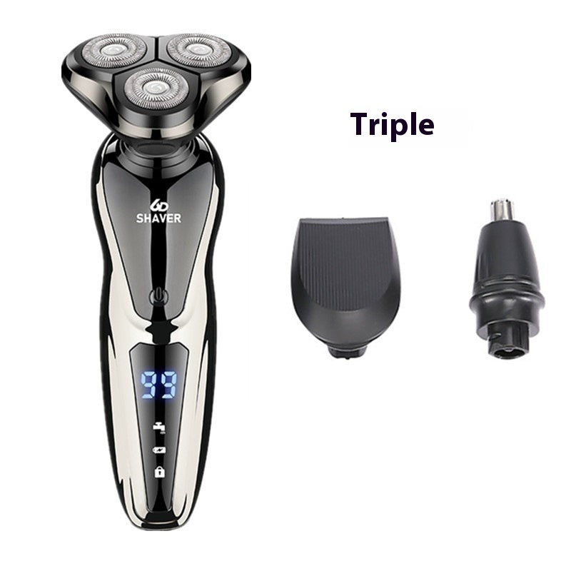 Smart Power Display Fast Charge Fully Washable Multi-function Electric Shaver