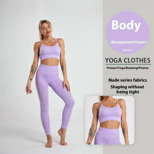 Underwear Yoga Sports Wireless Workout Bra High Waist Suit
