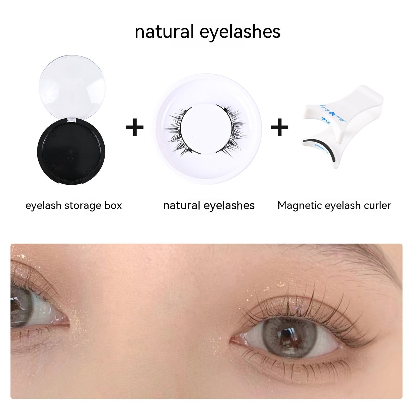 Magnetic Adhesive Free Of Little Devil False Eyelashes