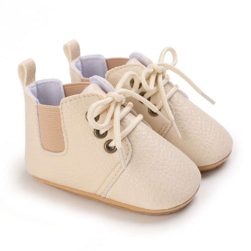 Spring And Autumn Baby Soft Bottom High-top Casual Toddler Shoes For 0-1 Years Old