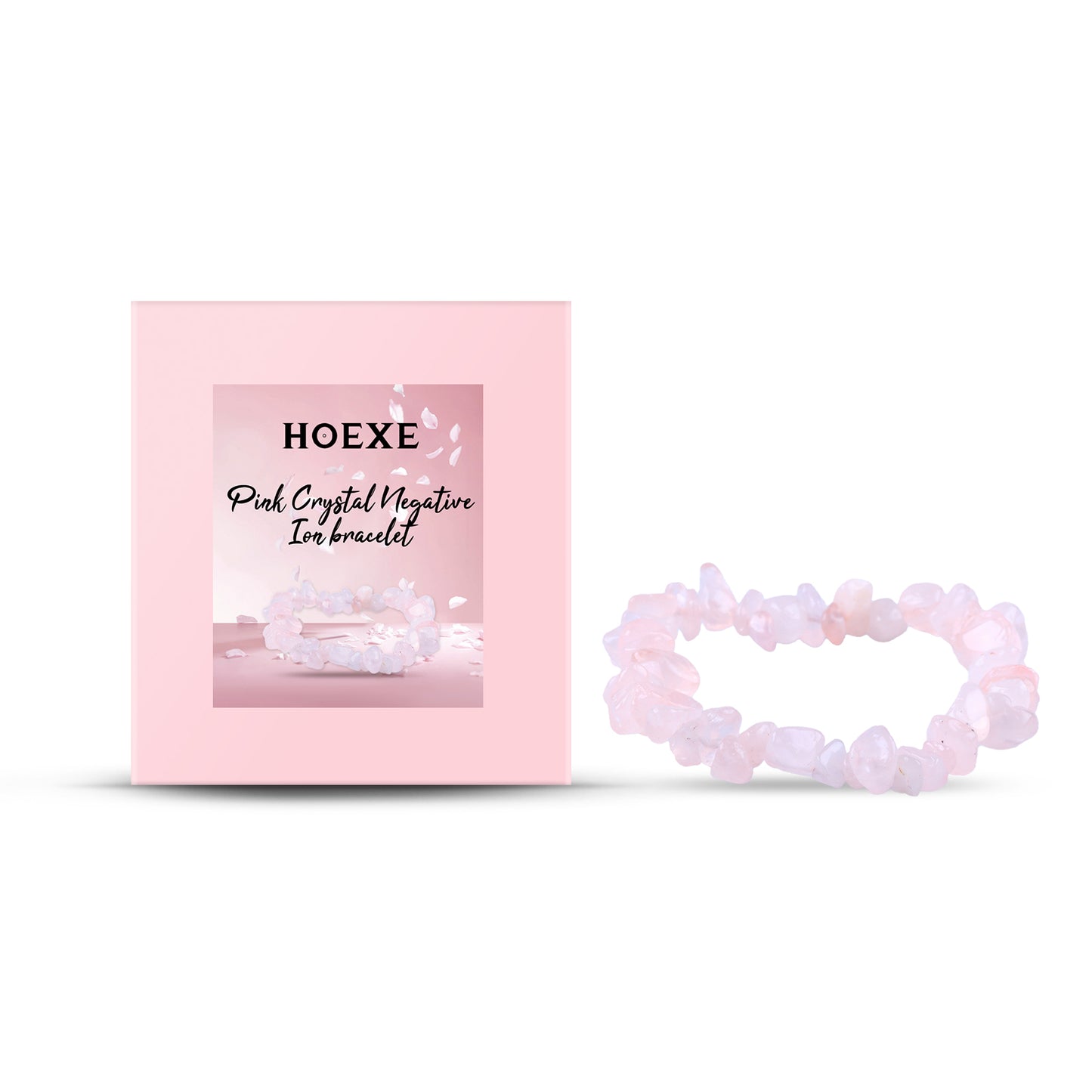 Powder Crystal Bracelet Hand Decoration Clothing Accessories Pink Beads Personality Trend Match