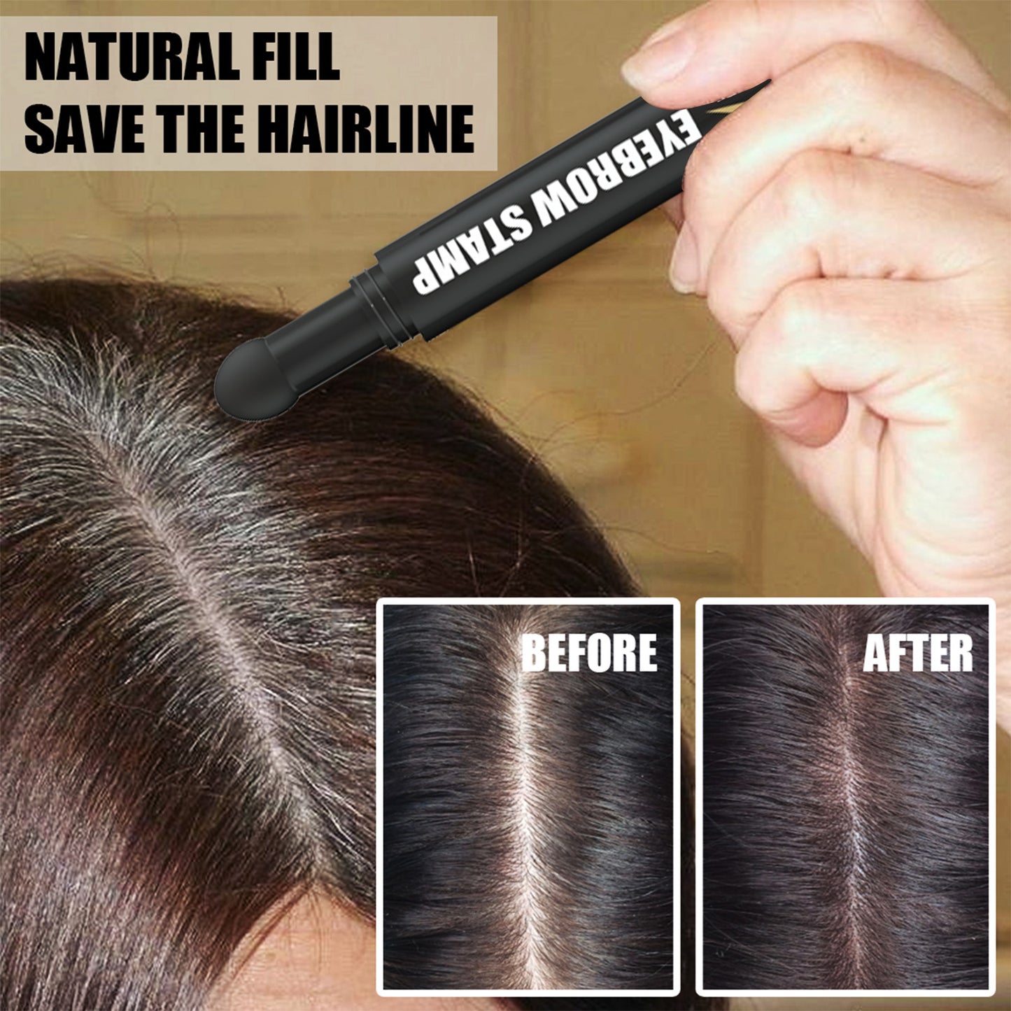 EELHOE Eyebrow Printing Pen, Quick Makeup Eyebrow Natural Hairline Lazy Easy Waterproof With Eyebrow Card Eyebrow Brush