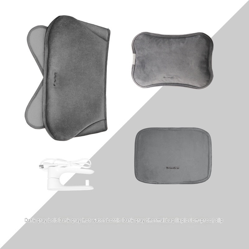Rechargeable Hand Warmer Belly Cute Plush Explosion-proof Heating Pad Electric Hot Water Bag